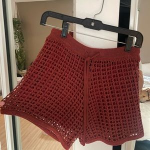 ZARA crochet shorts